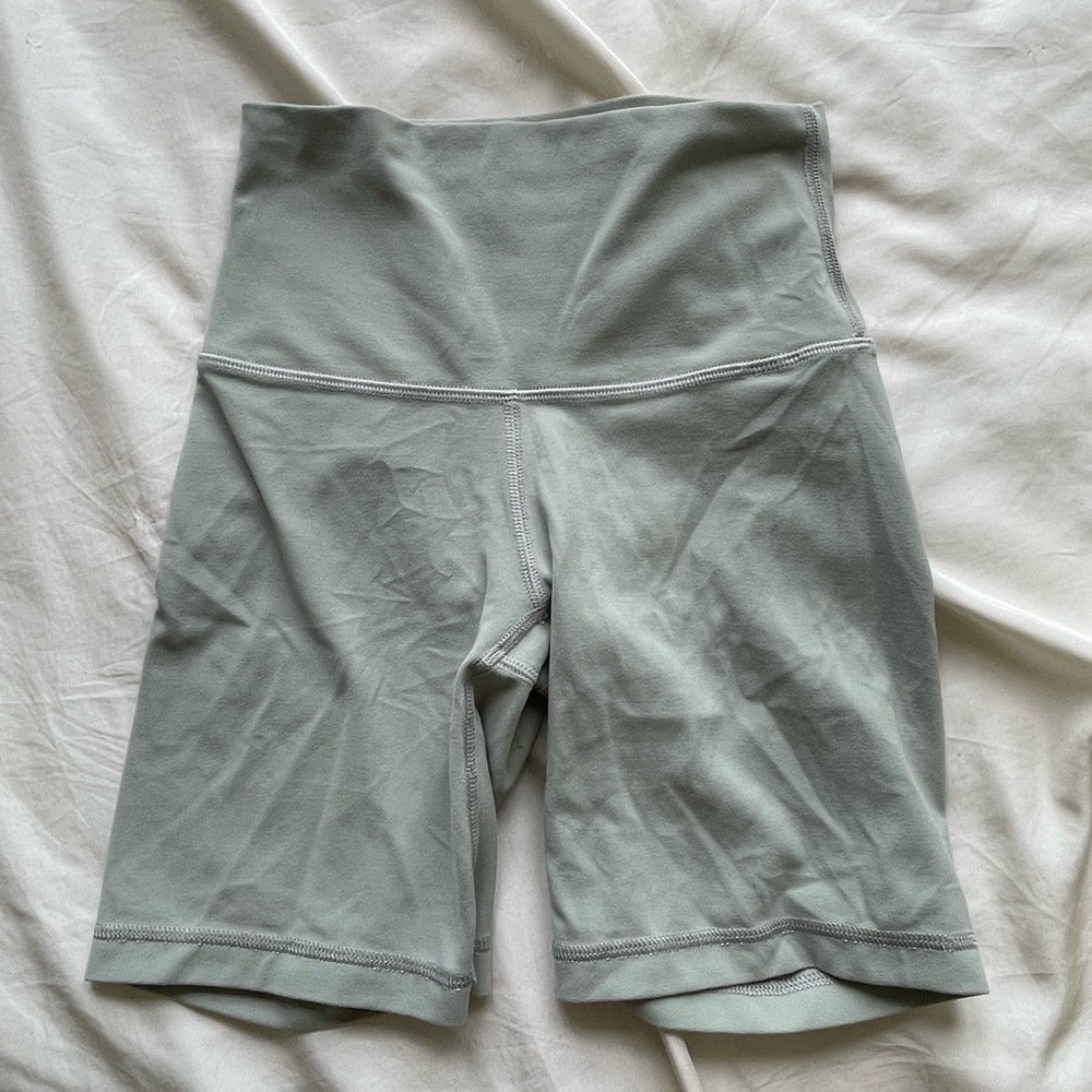 Aritzia Sage Green Bike Shorts
